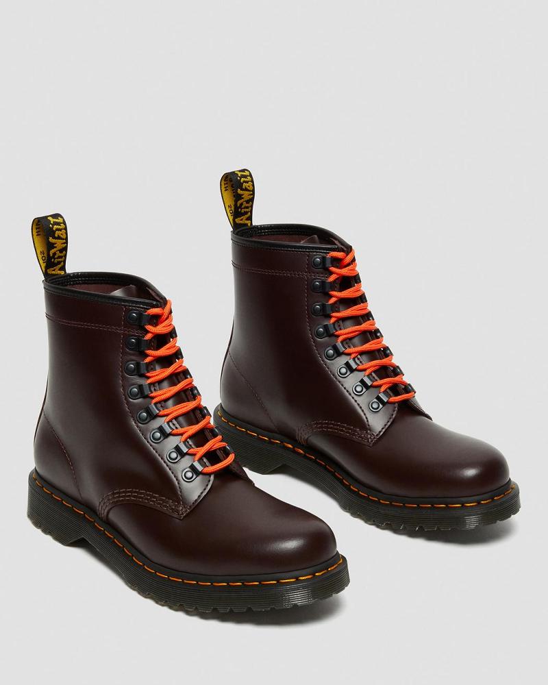 Dr Martens 1460 Ben Smooth Leren Veterlaarzen Heren Rood | NL 307KOR